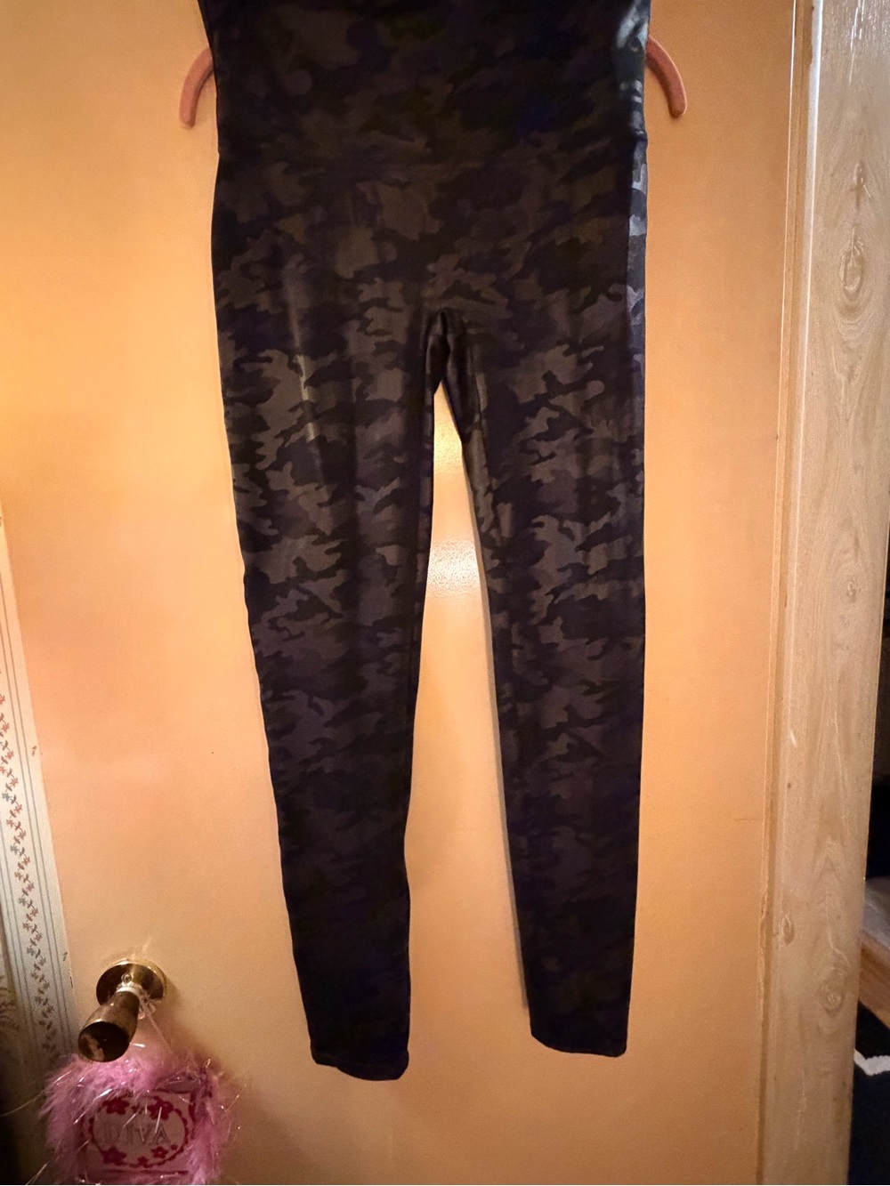 SPANX Black Camo High-Rise Leggings - Picture 2 of 4